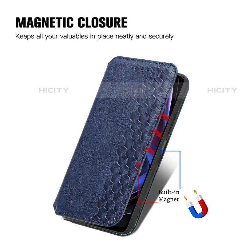 Funda de Cuero Cartera con Soporte Carcasa S01D para Motorola Moto Edge (2021) 5G