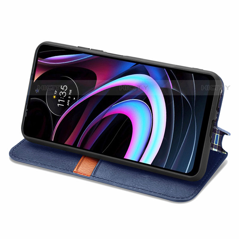 Funda de Cuero Cartera con Soporte Carcasa S01D para Motorola Moto Edge (2021) 5G