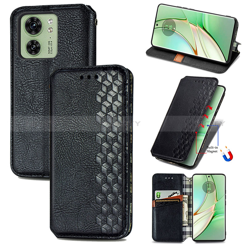 Funda de Cuero Cartera con Soporte Carcasa S01D para Motorola Moto Edge (2023) 5G