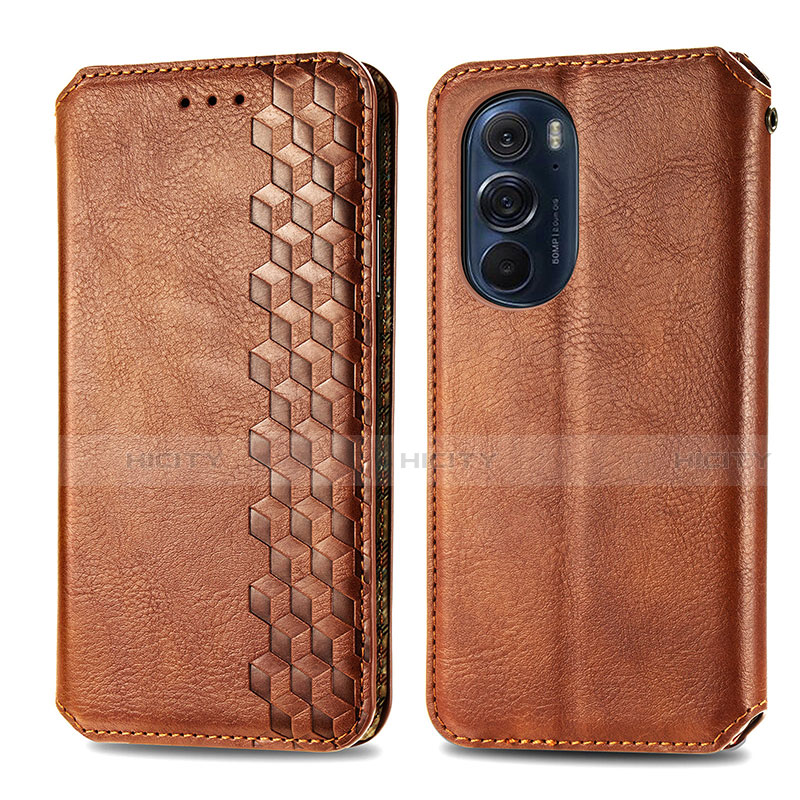 Funda de Cuero Cartera con Soporte Carcasa S01D para Motorola Moto Edge 30 Pro 5G