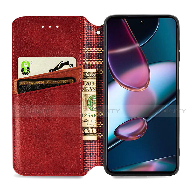 Funda de Cuero Cartera con Soporte Carcasa S01D para Motorola Moto Edge 30 Pro 5G