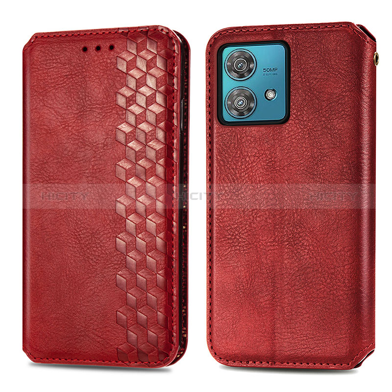 Funda de Cuero Cartera con Soporte Carcasa S01D para Motorola Moto Edge 40 Neo 5G