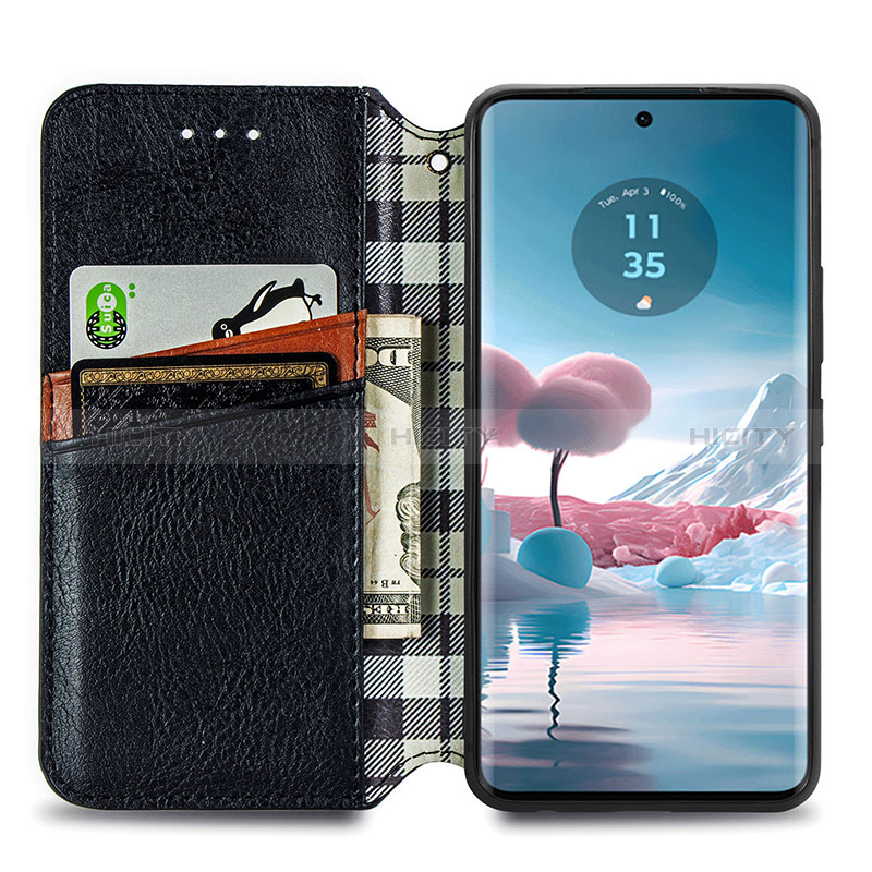 Funda de Cuero Cartera con Soporte Carcasa S01D para Motorola Moto Edge 40 Neo 5G