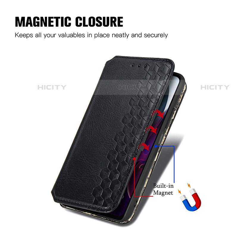 Funda de Cuero Cartera con Soporte Carcasa S01D para Motorola Moto Edge S30 5G