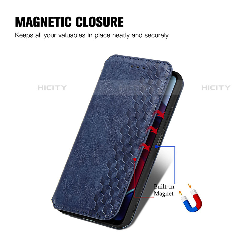 Funda de Cuero Cartera con Soporte Carcasa S01D para Motorola Moto G Stylus (2022) 4G