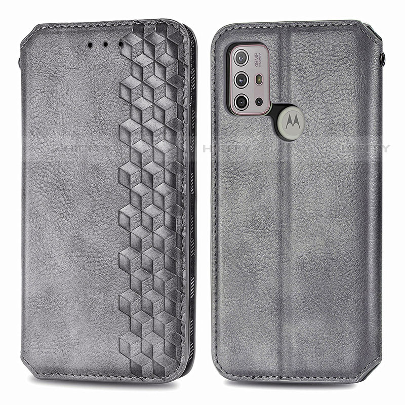 Funda de Cuero Cartera con Soporte Carcasa S01D para Motorola Moto G10