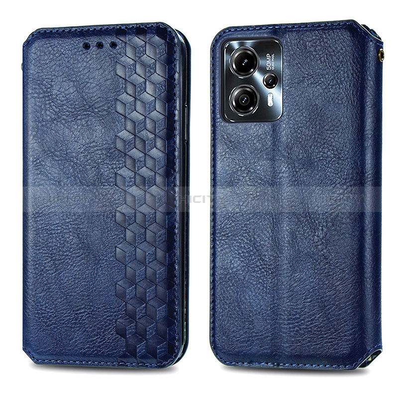 Funda de Cuero Cartera con Soporte Carcasa S01D para Motorola Moto G13