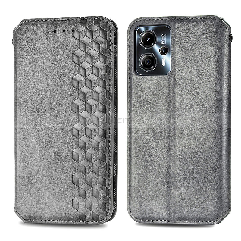 Funda de Cuero Cartera con Soporte Carcasa S01D para Motorola Moto G13