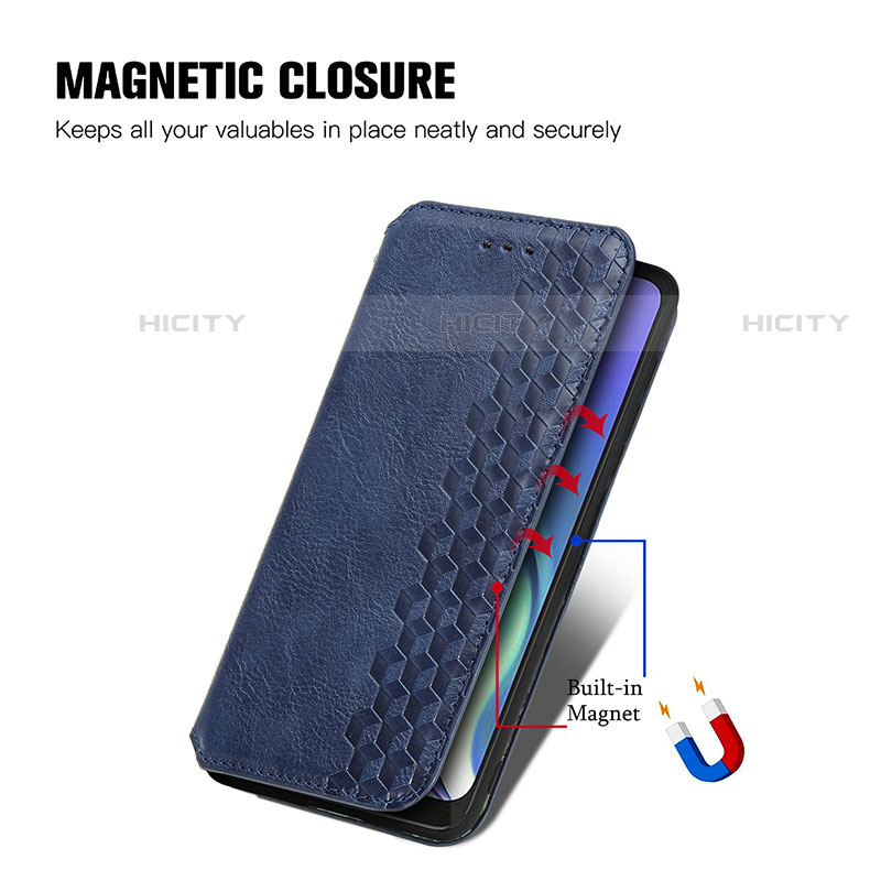 Funda de Cuero Cartera con Soporte Carcasa S01D para Motorola Moto G50 5G