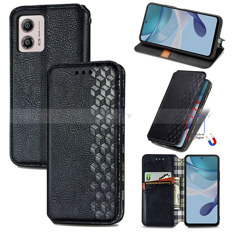 Funda de Cuero Cartera con Soporte Carcasa S01D para Motorola Moto G53 5G