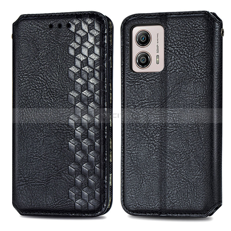 Funda de Cuero Cartera con Soporte Carcasa S01D para Motorola Moto G53y 5G