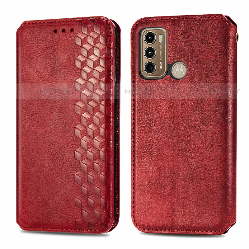 Funda de Cuero Cartera con Soporte Carcasa S01D para Motorola Moto G60