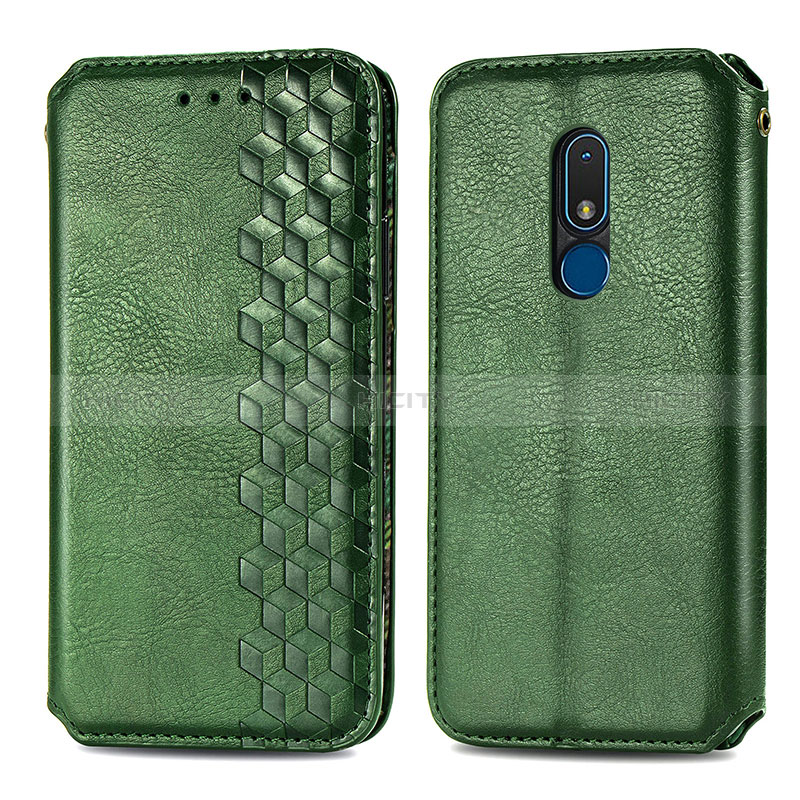 Funda de Cuero Cartera con Soporte Carcasa S01D para Nokia C3