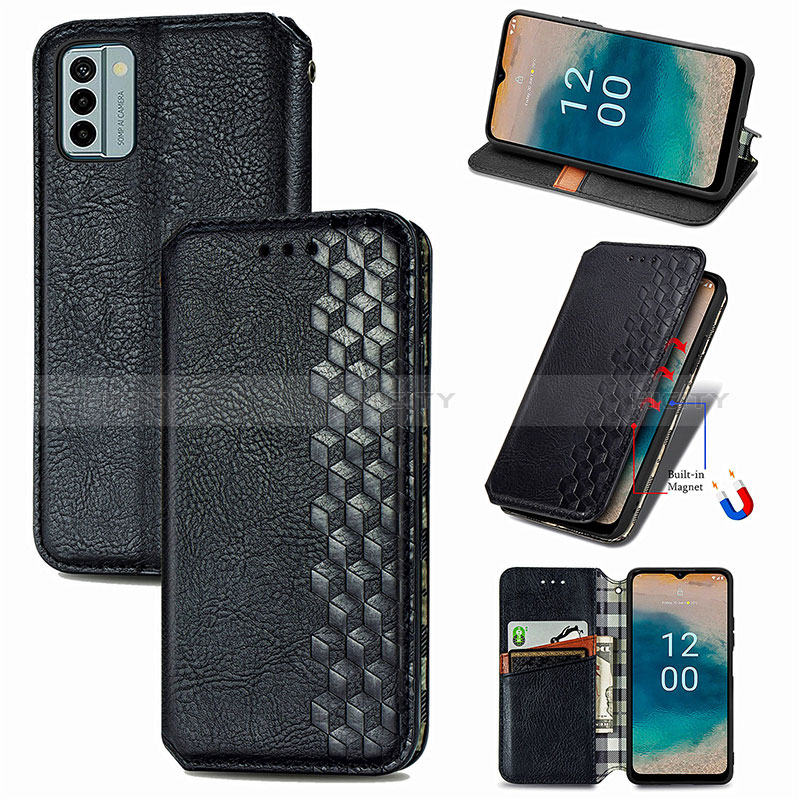 Funda de Cuero Cartera con Soporte Carcasa S01D para Nokia G22