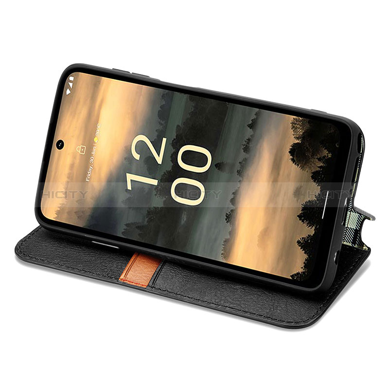 Funda de Cuero Cartera con Soporte Carcasa S01D para Nokia XR21