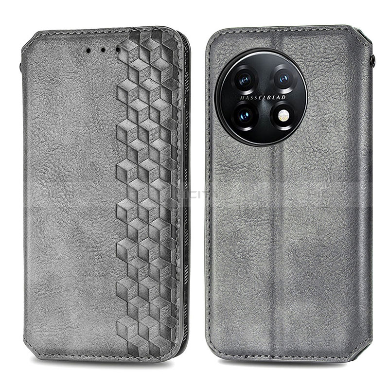 Funda de Cuero Cartera con Soporte Carcasa S01D para OnePlus 11 5G