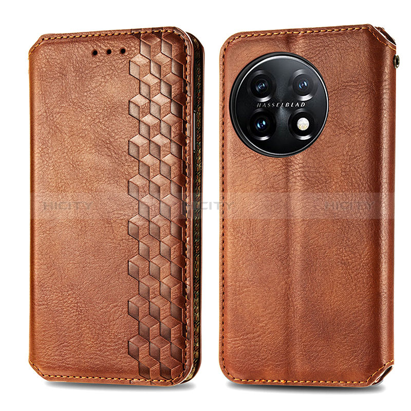 Funda de Cuero Cartera con Soporte Carcasa S01D para OnePlus 11 5G