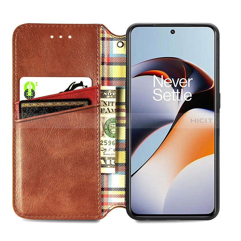 Funda de Cuero Cartera con Soporte Carcasa S01D para OnePlus 11R 5G