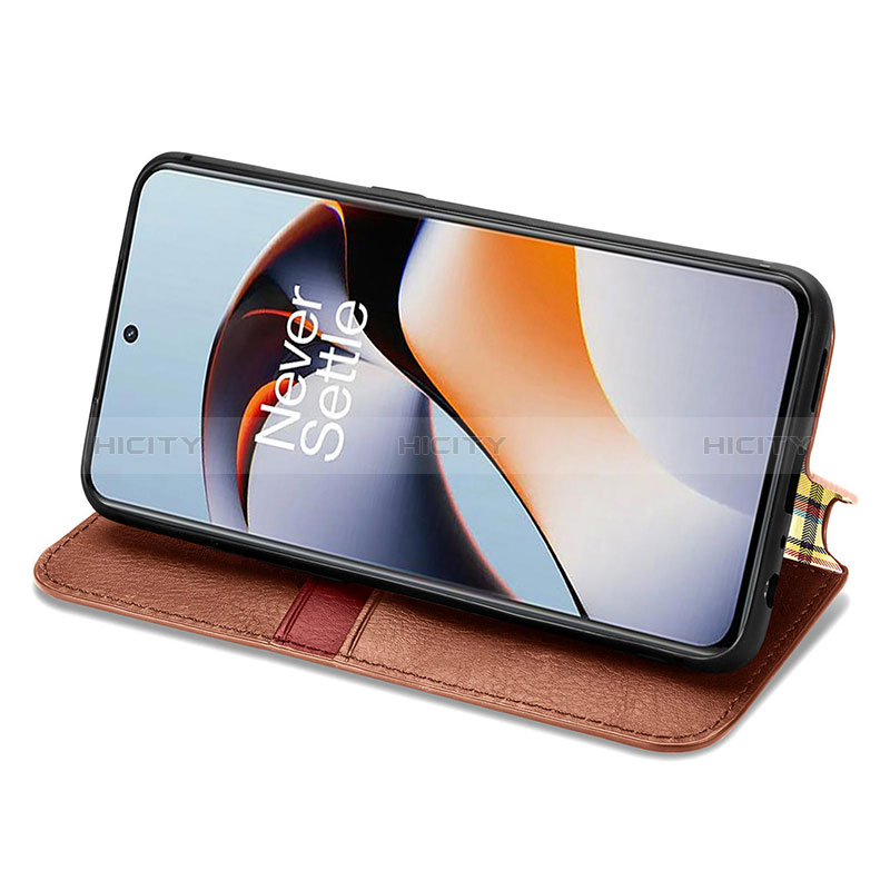 Funda de Cuero Cartera con Soporte Carcasa S01D para OnePlus 11R 5G