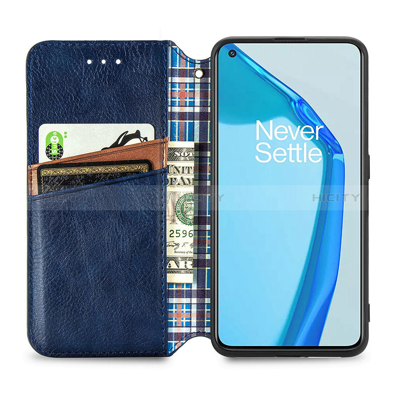 Funda de Cuero Cartera con Soporte Carcasa S01D para OnePlus 9R 5G