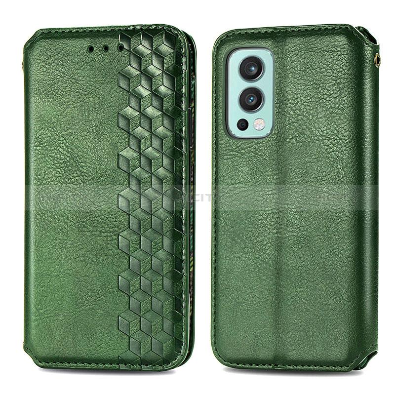 Funda de Cuero Cartera con Soporte Carcasa S01D para OnePlus Nord 2 5G