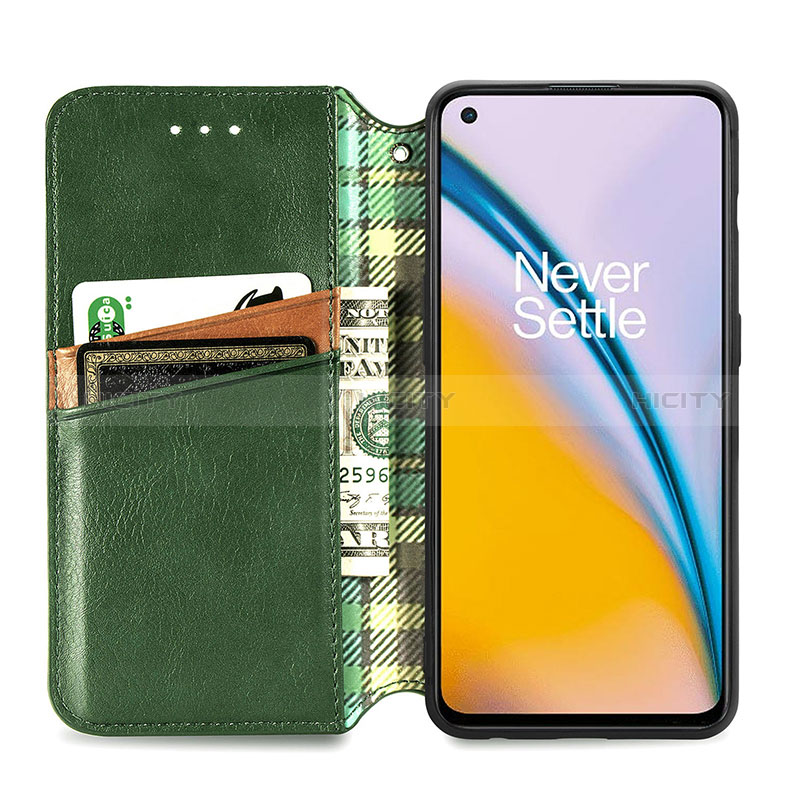 Funda de Cuero Cartera con Soporte Carcasa S01D para OnePlus Nord 2 5G