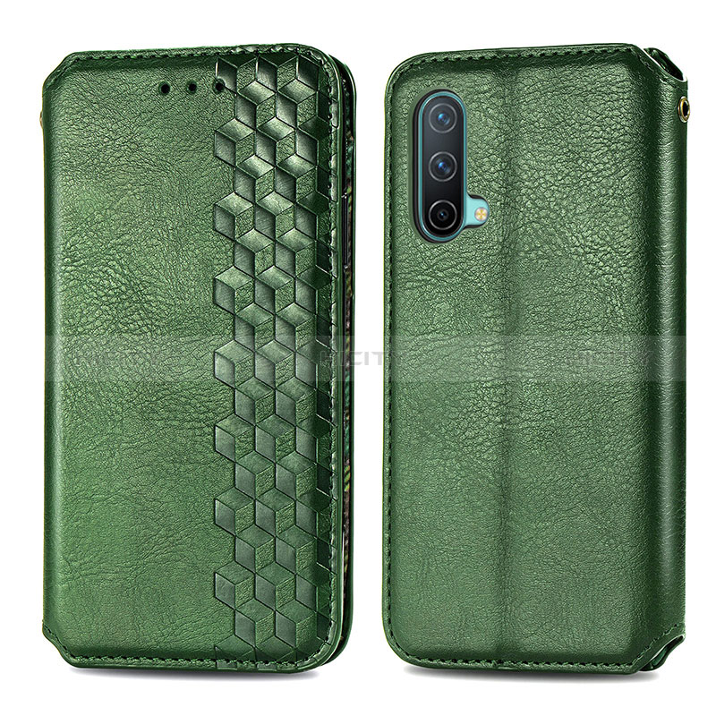 Funda de Cuero Cartera con Soporte Carcasa S01D para OnePlus Nord CE 5G