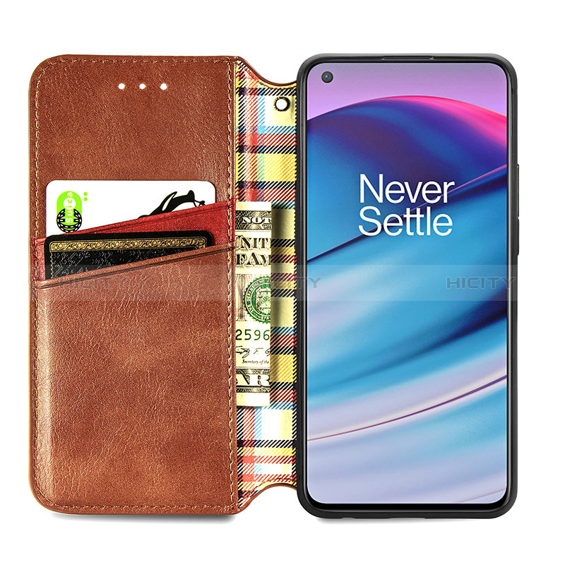 Funda de Cuero Cartera con Soporte Carcasa S01D para OnePlus Nord CE 5G