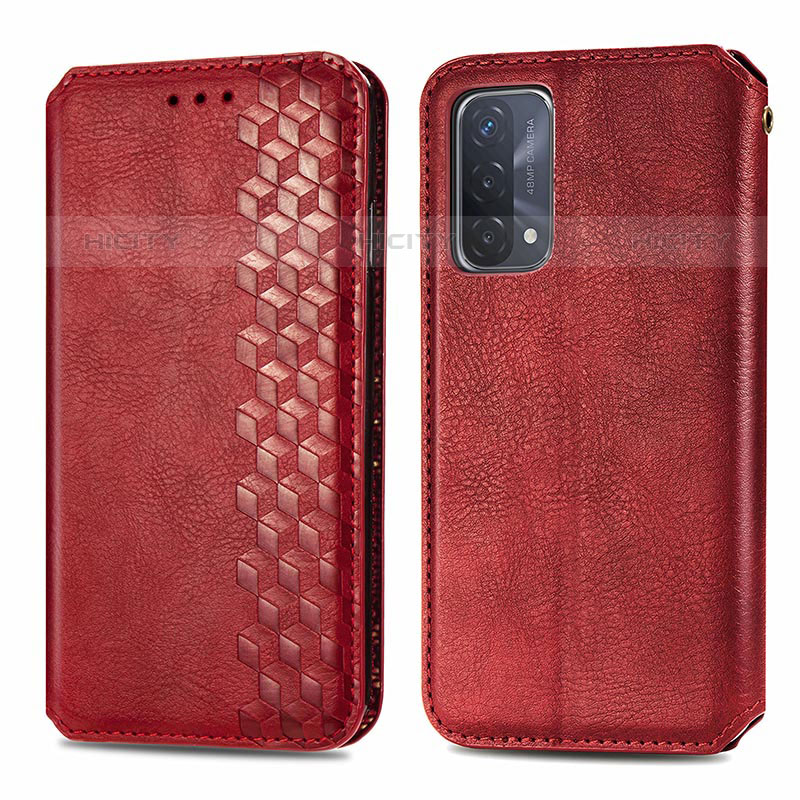 Funda de Cuero Cartera con Soporte Carcasa S01D para OnePlus Nord N200 5G