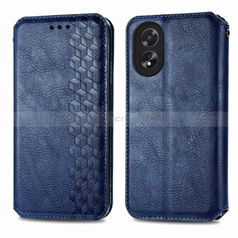 Funda de Cuero Cartera con Soporte Carcasa S01D para Oppo A38