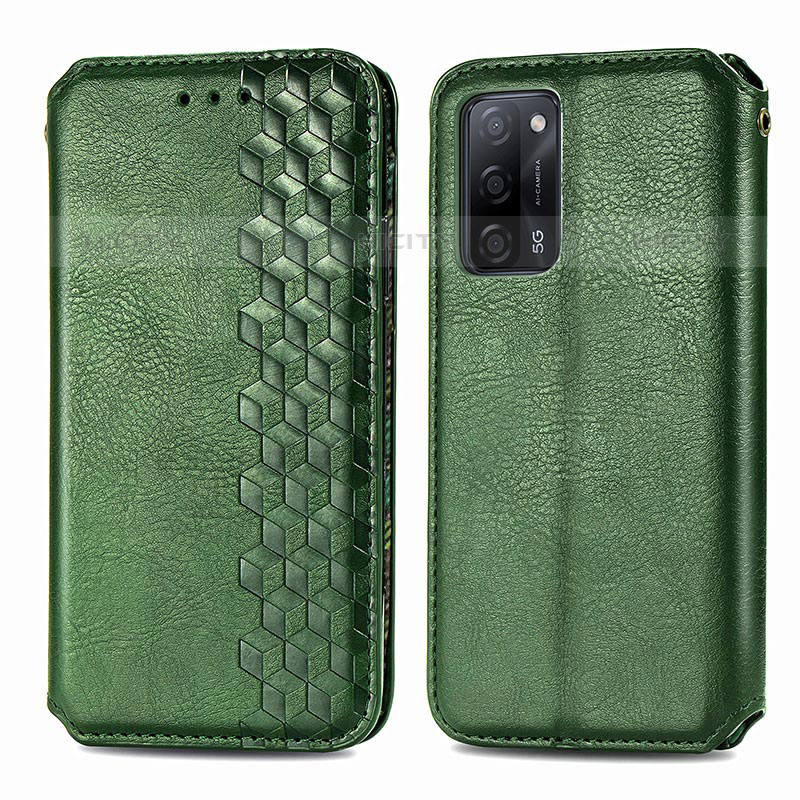 Funda de Cuero Cartera con Soporte Carcasa S01D para Oppo A53s 5G