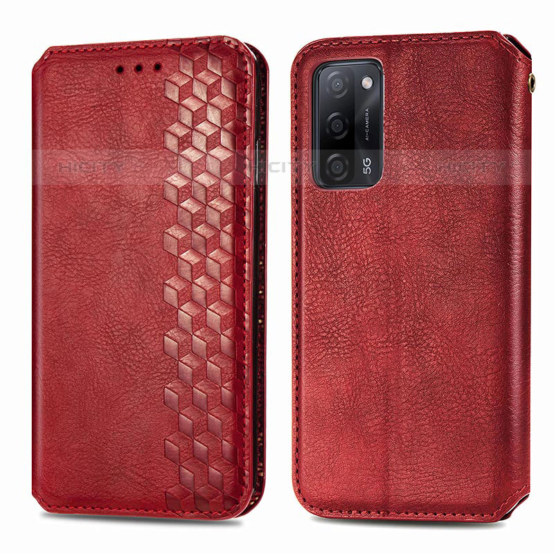 Funda de Cuero Cartera con Soporte Carcasa S01D para Oppo A53s 5G