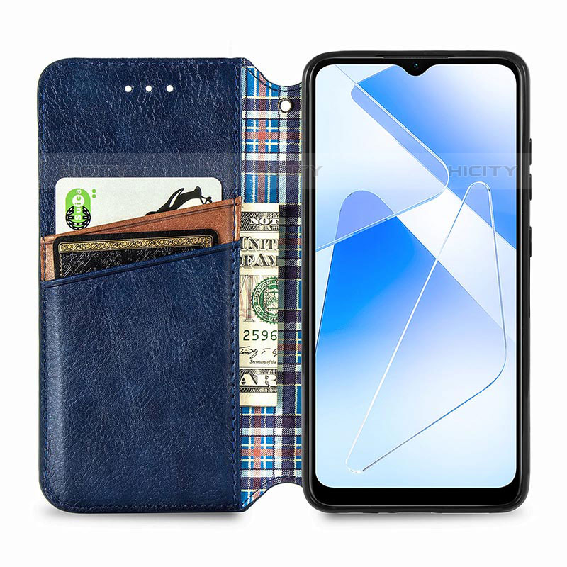 Funda de Cuero Cartera con Soporte Carcasa S01D para Oppo A53s 5G