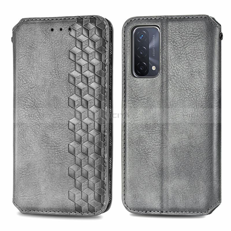 Funda de Cuero Cartera con Soporte Carcasa S01D para Oppo A54 5G