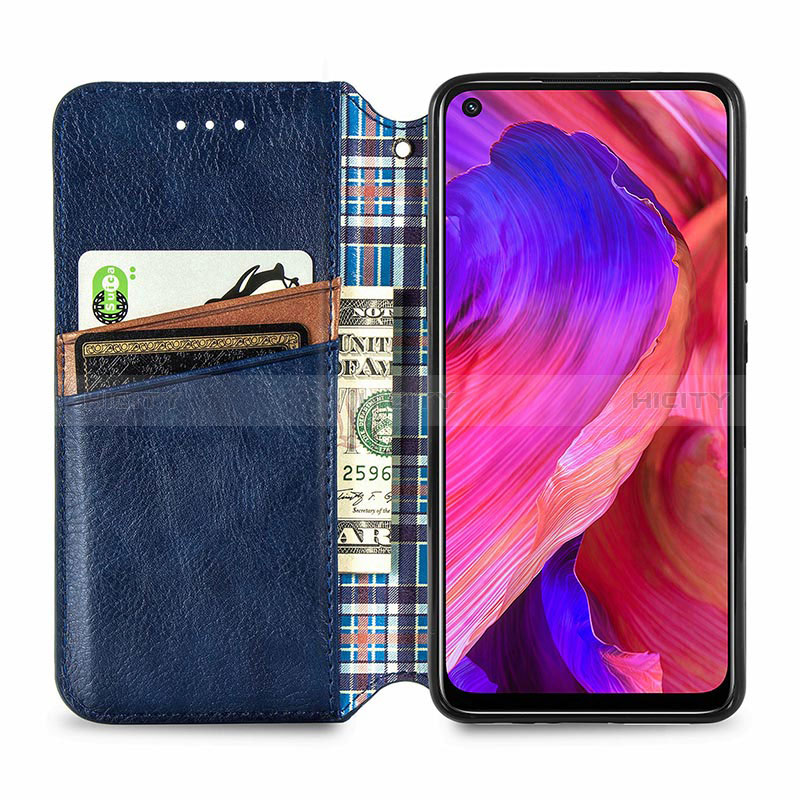 Funda de Cuero Cartera con Soporte Carcasa S01D para Oppo A54 5G