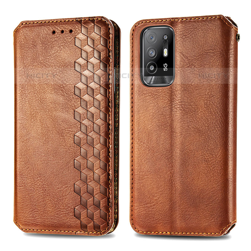 Funda de Cuero Cartera con Soporte Carcasa S01D para Oppo A95 5G