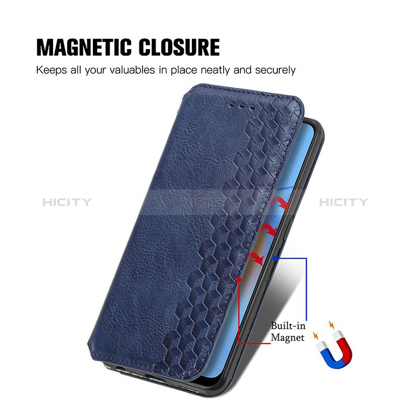 Funda de Cuero Cartera con Soporte Carcasa S01D para Oppo F19