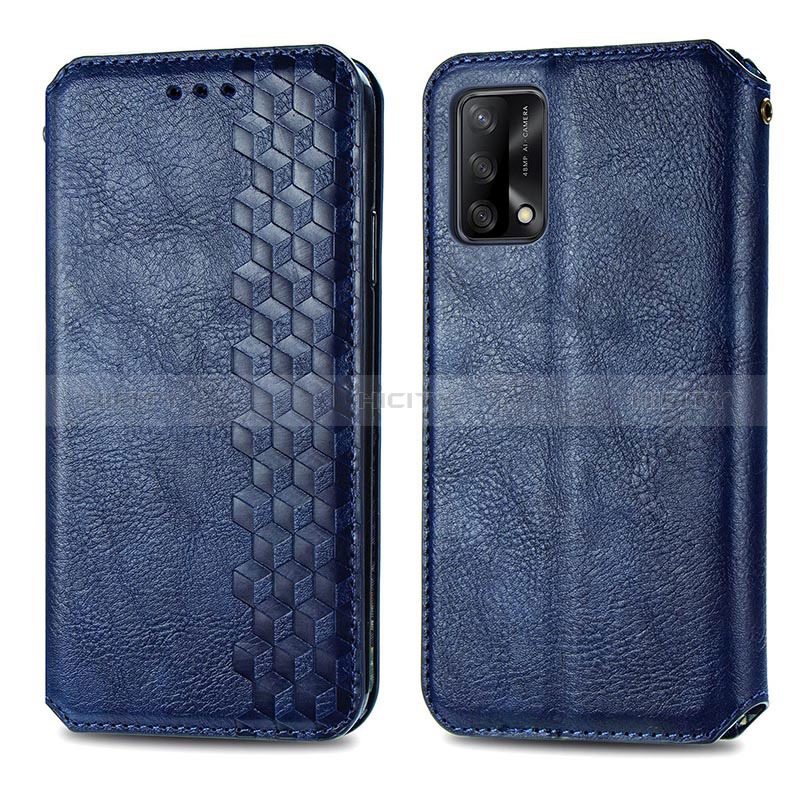 Funda de Cuero Cartera con Soporte Carcasa S01D para Oppo F19