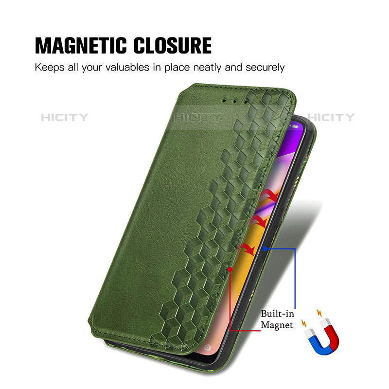 Funda de Cuero Cartera con Soporte Carcasa S01D para Oppo F19 Pro+ Plus 5G