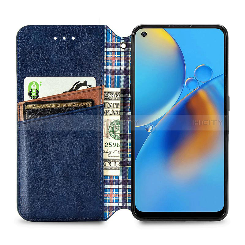 Funda de Cuero Cartera con Soporte Carcasa S01D para Oppo F19s