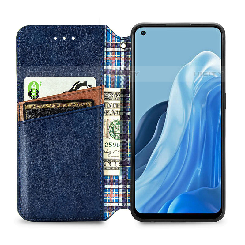 Funda de Cuero Cartera con Soporte Carcasa S01D para Oppo F21s Pro 4G