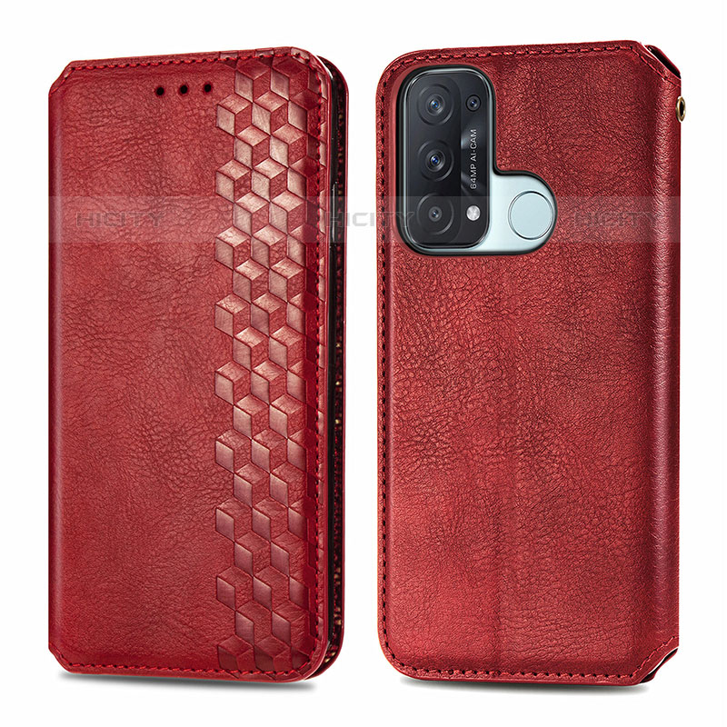 Funda de Cuero Cartera con Soporte Carcasa S01D para Oppo Reno5 A