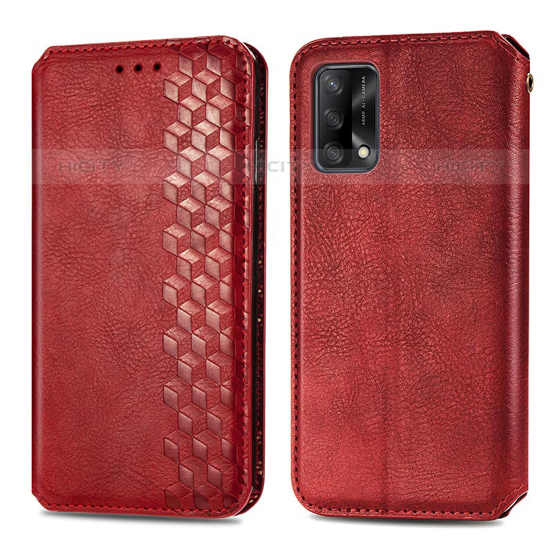 Funda de Cuero Cartera con Soporte Carcasa S01D para Oppo Reno6 Lite