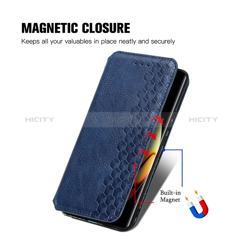 Funda de Cuero Cartera con Soporte Carcasa S01D para Realme 10 Pro+ Plus 5G