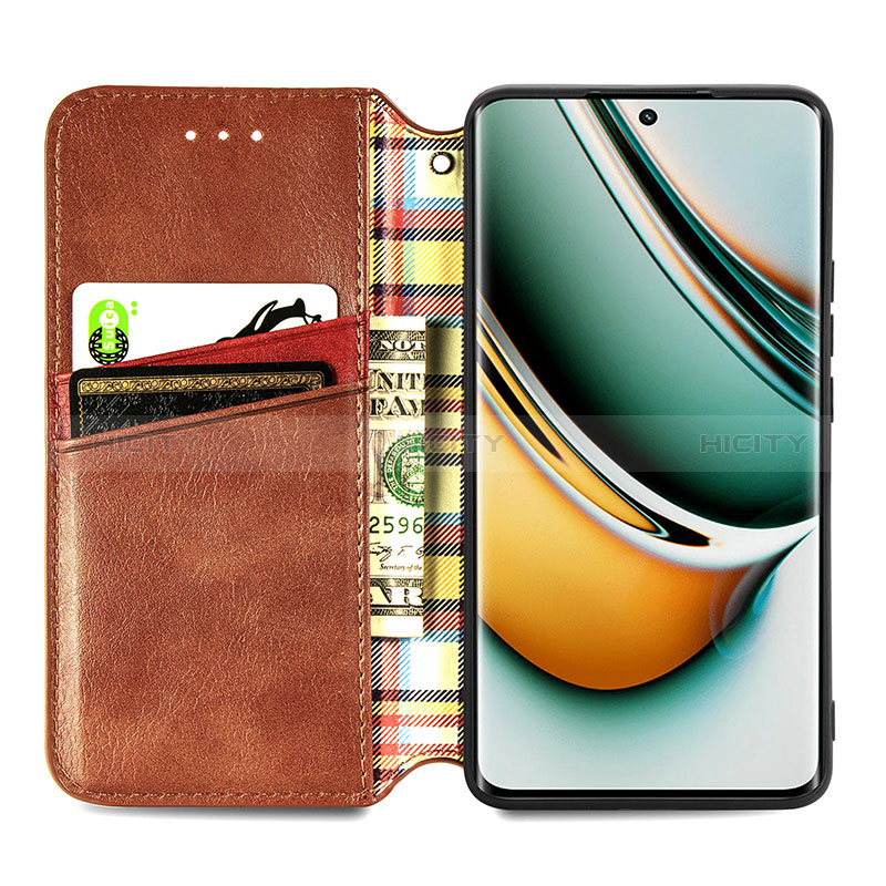 Funda de Cuero Cartera con Soporte Carcasa S01D para Realme 11 Pro+ Plus 5G