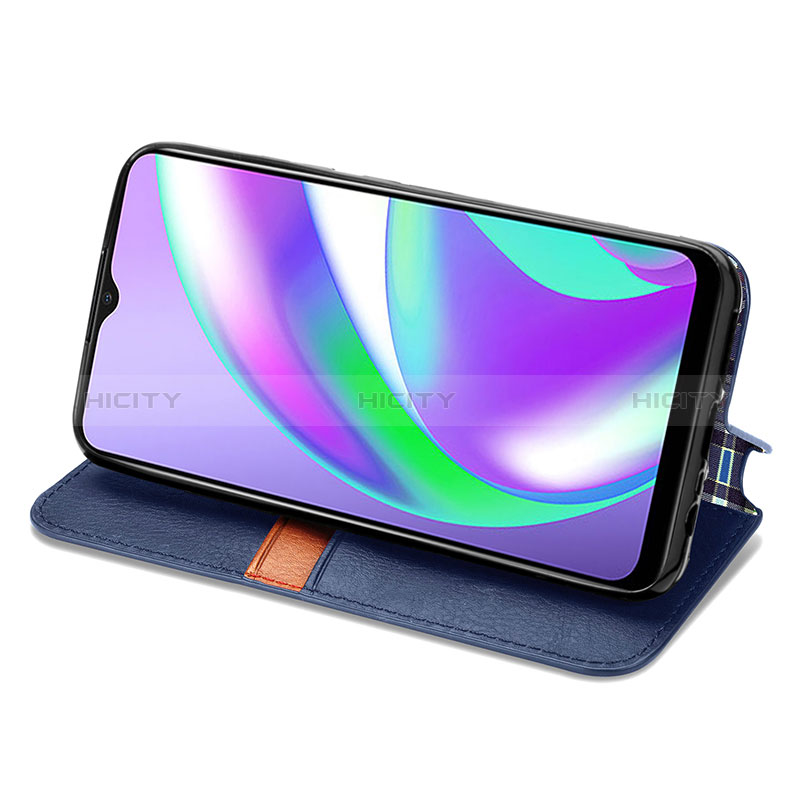 Funda de Cuero Cartera con Soporte Carcasa S01D para Realme 7i RMX2193