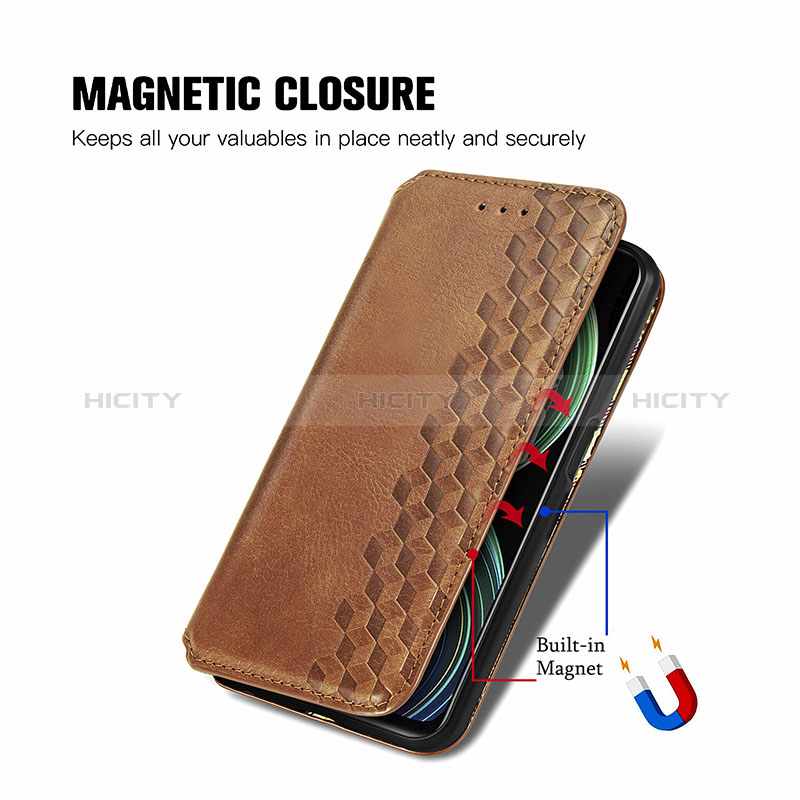 Funda de Cuero Cartera con Soporte Carcasa S01D para Realme 8 5G