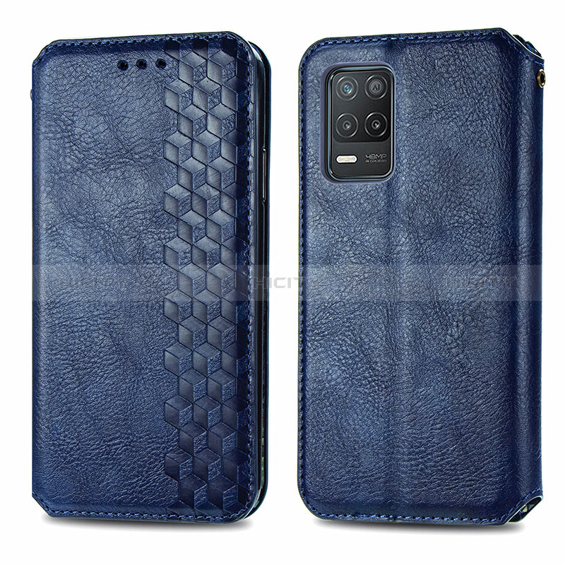 Funda de Cuero Cartera con Soporte Carcasa S01D para Realme 8 5G