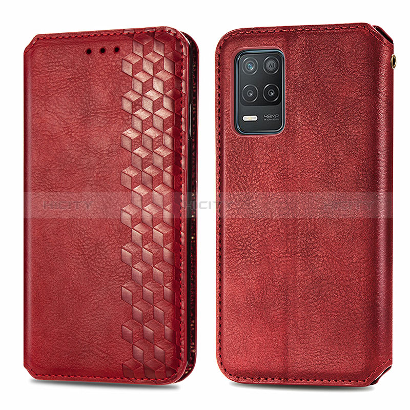 Funda de Cuero Cartera con Soporte Carcasa S01D para Realme 8 5G