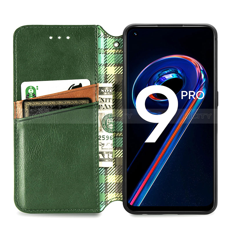 Funda de Cuero Cartera con Soporte Carcasa S01D para Realme 9 Pro 5G